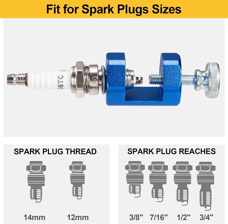 Toolwiz Spark Plug Gap Tool 2pcs, High Precise Gapping Tool Adjustment Kit for 12mm 14mm Thread Spark Plug - Image 5